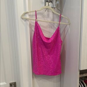 Generation Love Fuchsia Sequin Camisole